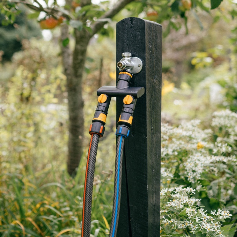 Fiskars Tweeweg Kraankoppeling Waterverdeler On/Off