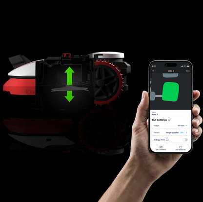 Kress KR273E EyePilot RTK01F robotmaaier 3000 mb2 met ZeroTrim en 4G-keizers.nu