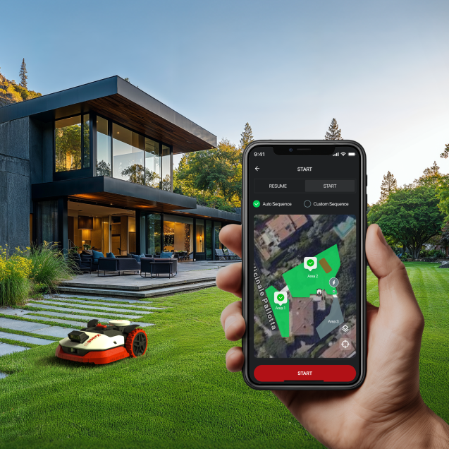 Kress KR273E EyePilot RTK01F robotmaaier 3000 mb2 met ZeroTrim en 4G-keizers.nu
