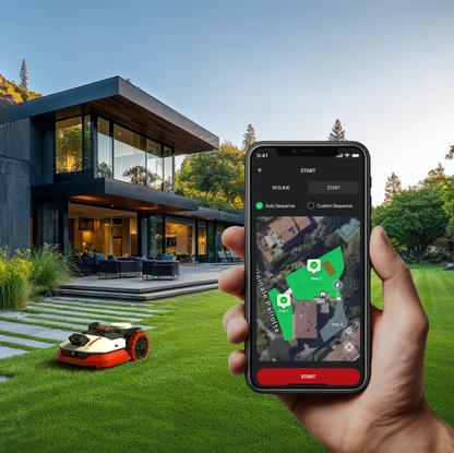 Kress KR273E EyePilot RTK01F robotmaaier 3000 mb2 met ZeroTrim en 4G-keizers.nu