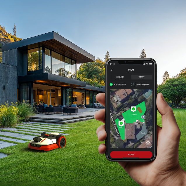 Kress KR271E RTK Robotmaaier 1500 mb2 met EyePilot en ZeroTrim-keizers.nu