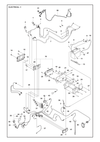 Husqvarna 596022302 onderdelentekening - positie 24