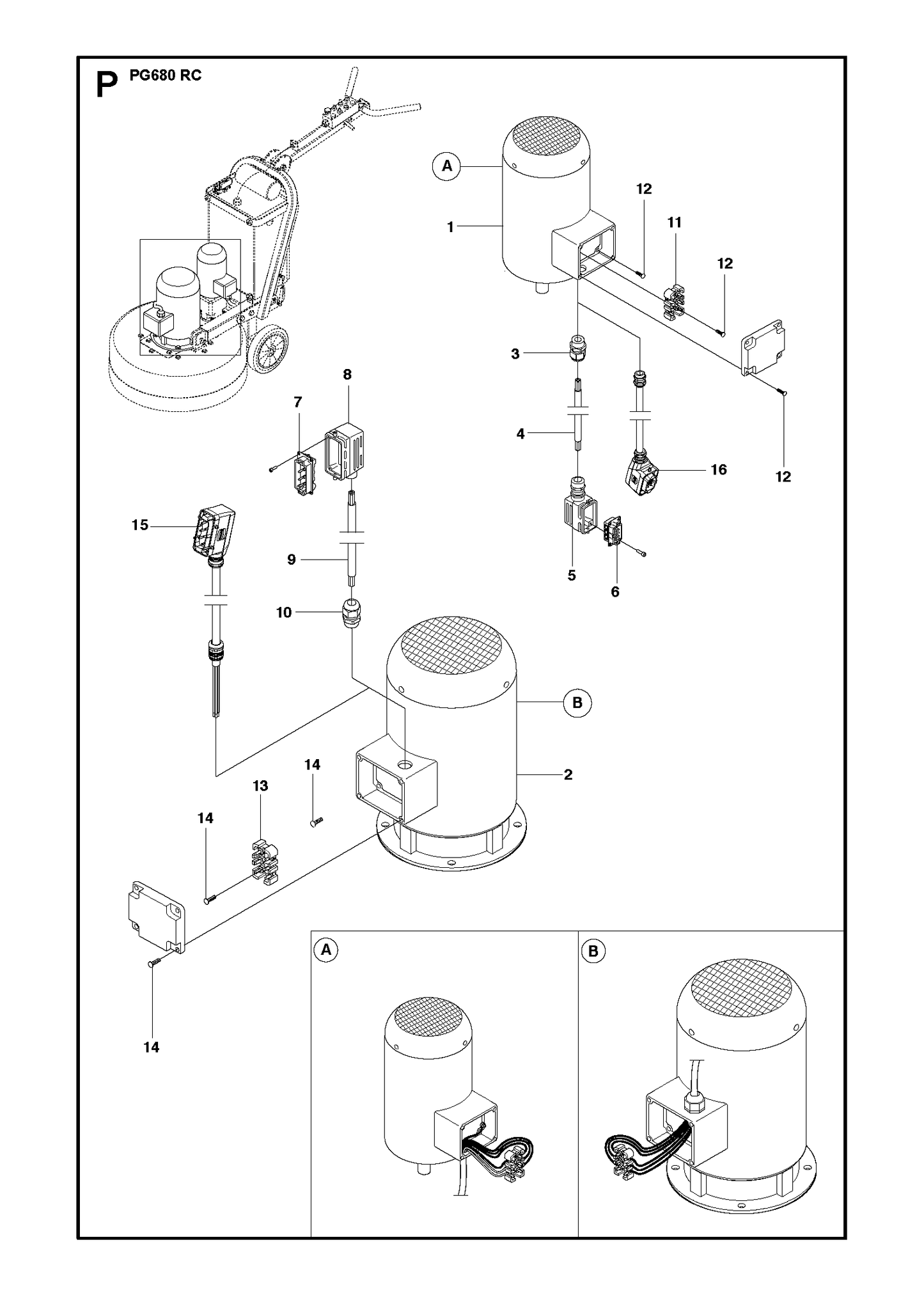 Husqvarna 501882601 onderdelentekening - positie 16