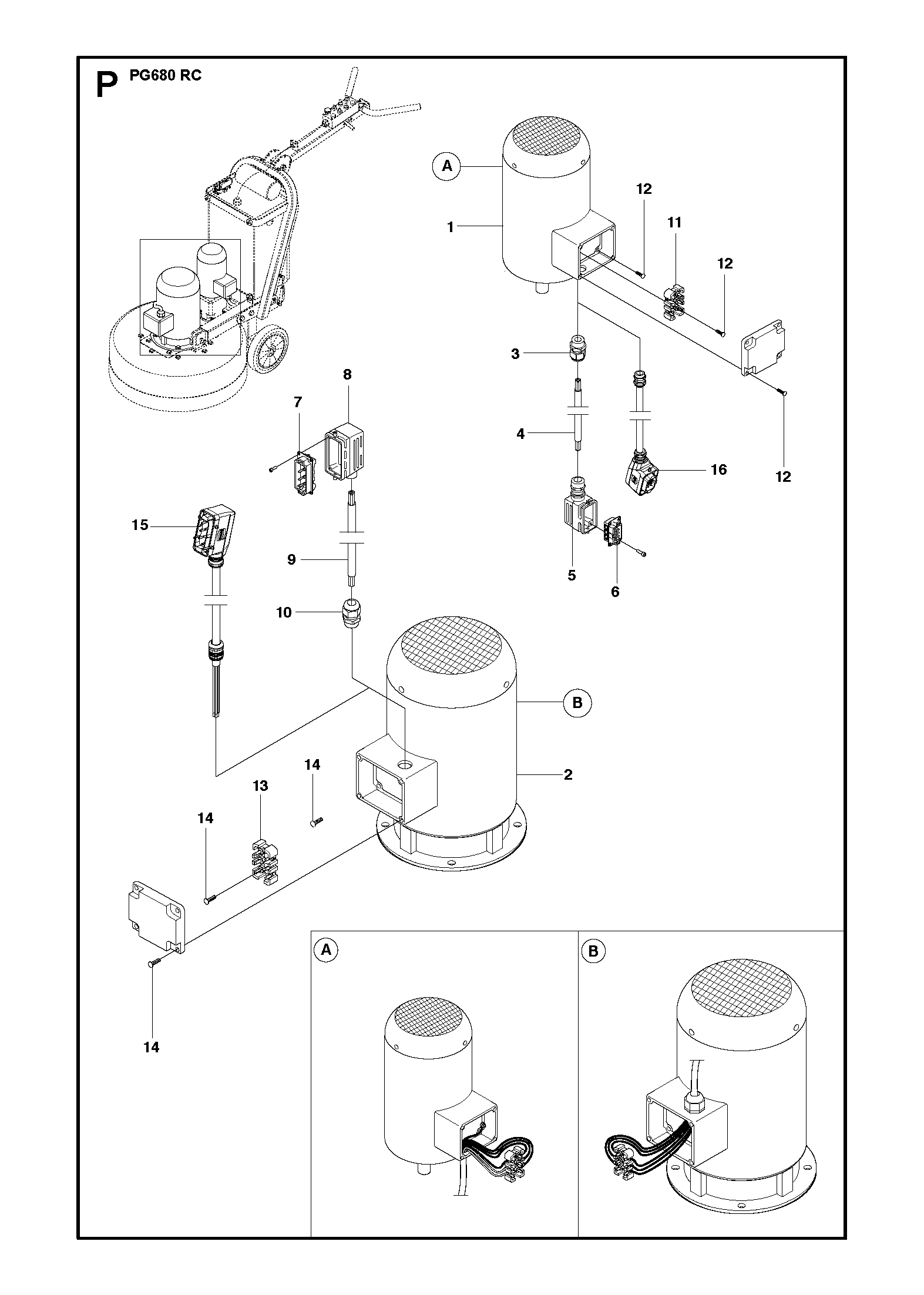 Husqvarna 501882601 onderdelentekening - positie 16