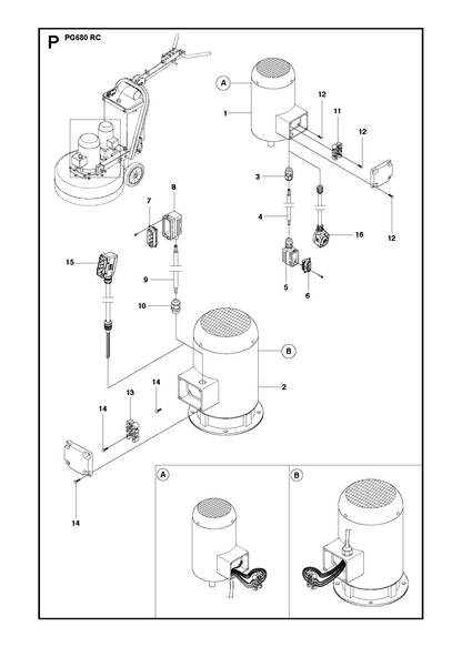 Husqvarna 501882601 onderdelentekening - positie 16