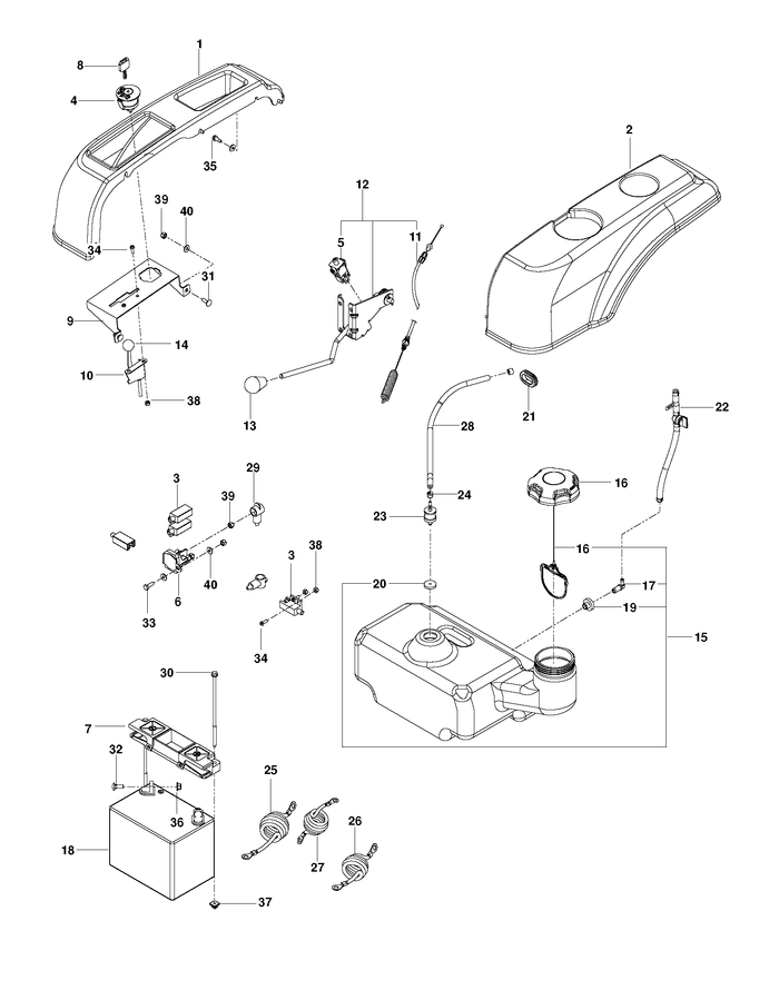 Husqvarna 585057901 onderdelentekening - positie 12