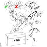 STIHL HA034310200 Klem positie 8 technische tekening
