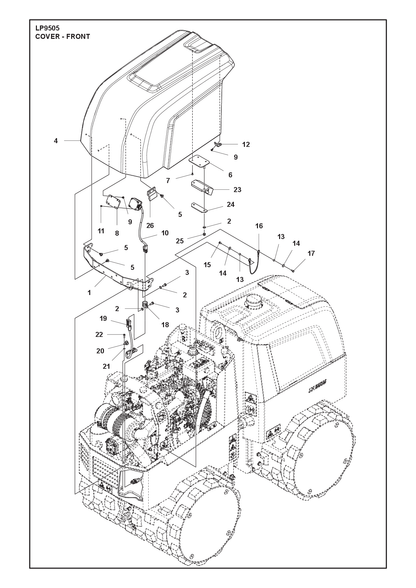 Husqvarna 596384201 onderdelentekening - positie 5