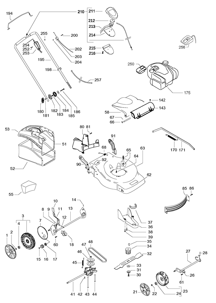 Husqvarna 587934301 onderdelentekening - positie 253
