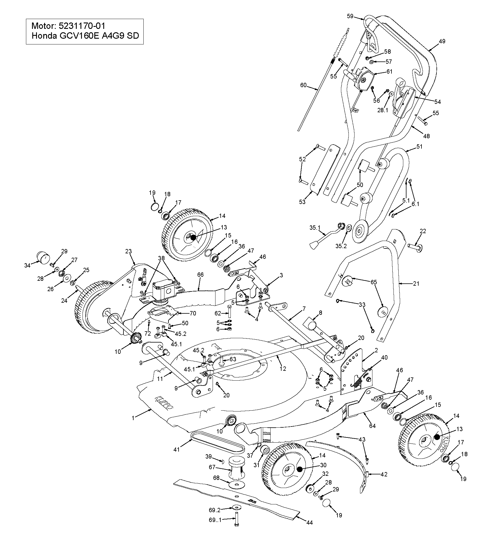Husqvarna 502906401 onderdelentekening - positie 48