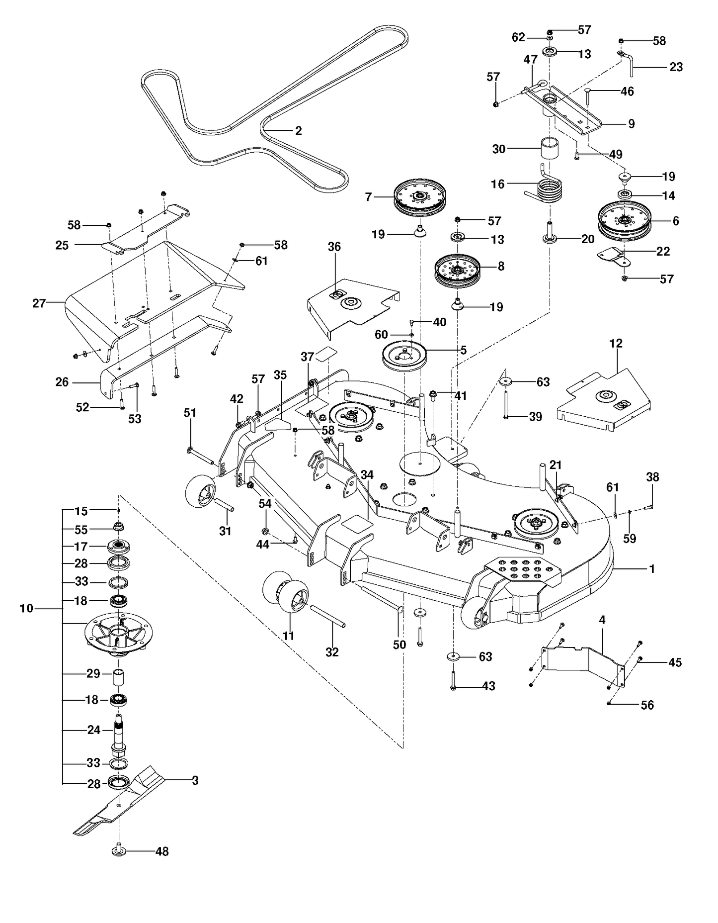 Husqvarna 510019601 onderdelentekening - positie 8