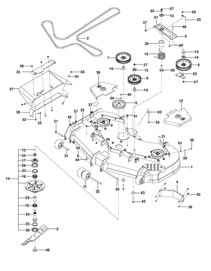 Husqvarna 510022401 onderdelentekening - positie 50