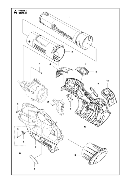 Husqvarna 587985101 onderdelentekening - positie 13