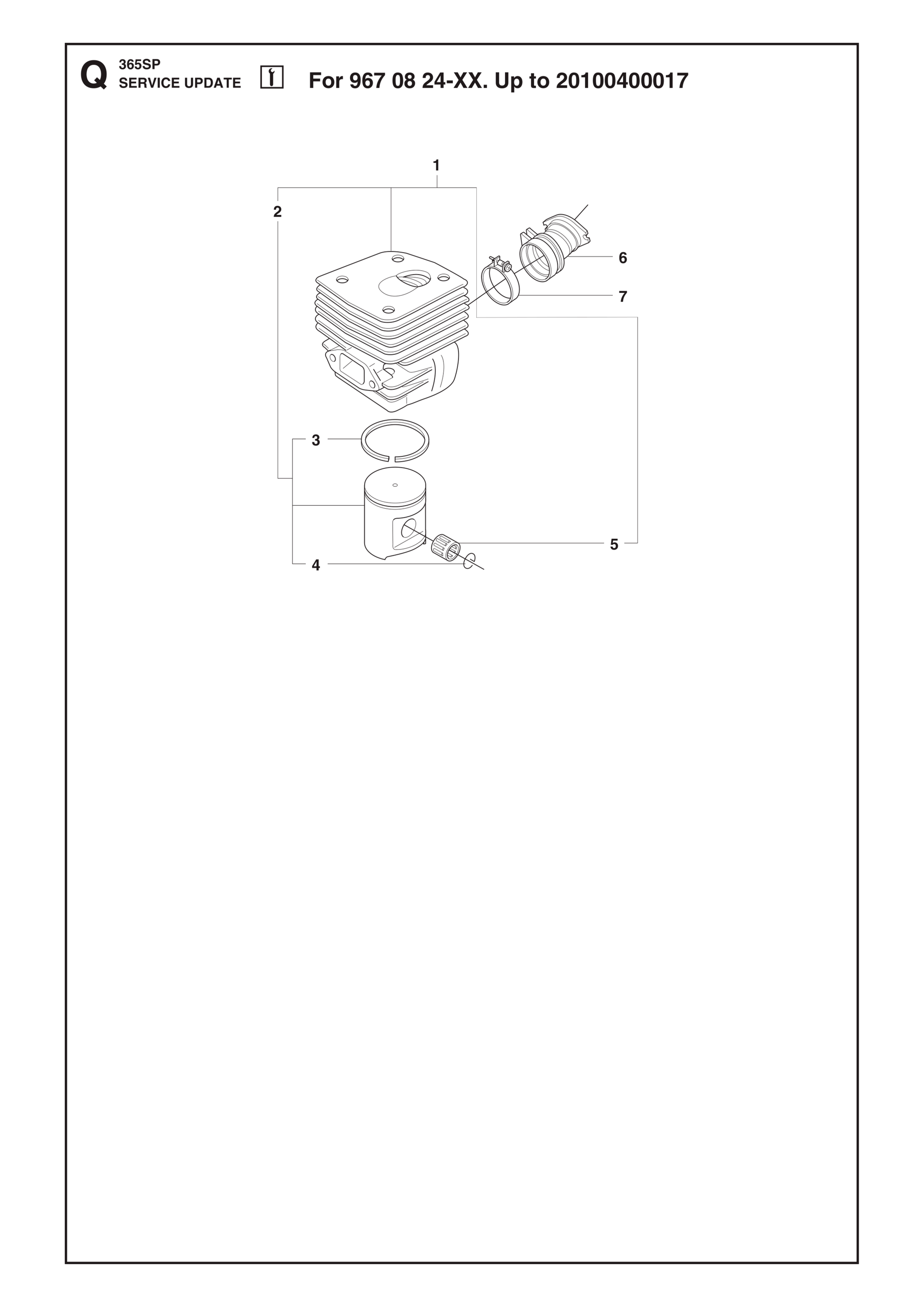 Husqvarna 503691303 onderdelentekening - positie 2