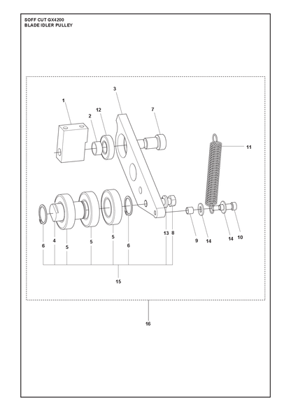 Husqvarna 505736301 onderdelentekening - positie 5