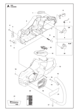 Husqvarna 596080201 onderdelentekening - positie 8