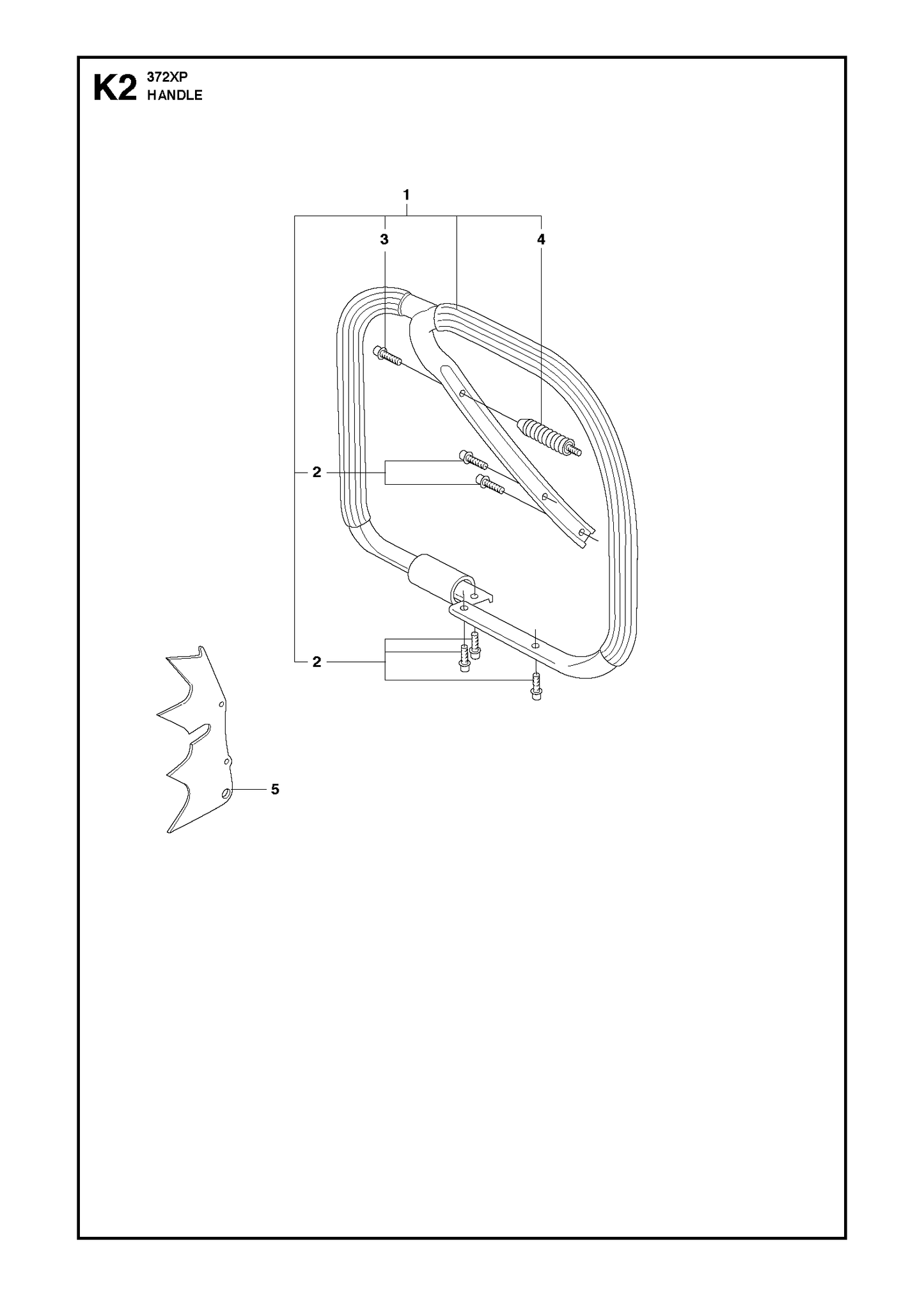 Husqvarna 503628602 onderdelentekening - positie 1