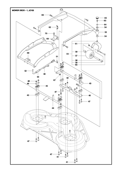 Husqvarna 502641806 onderdelentekening - positie 43