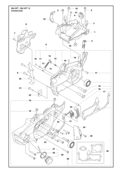 Husqvarna 503846101 onderdelentekening - positie 32