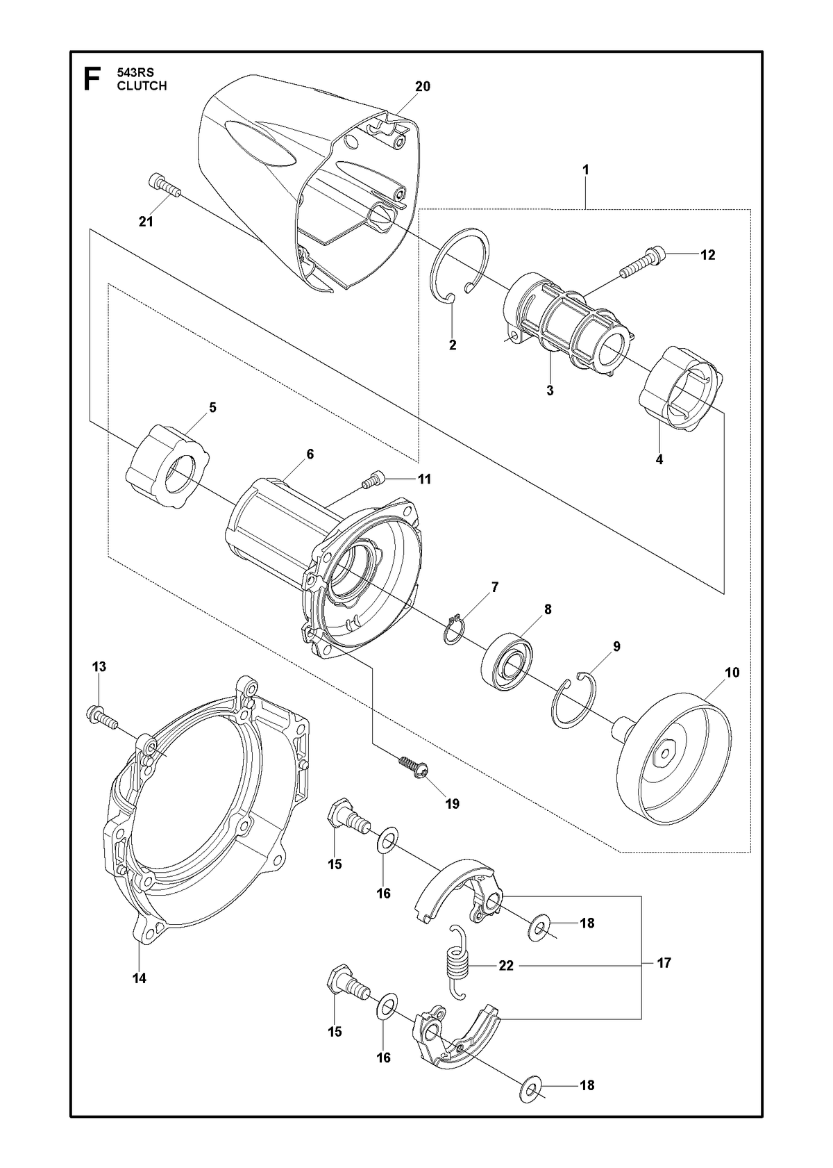Husqvarna 591425801 onderdelentekening - positie 10