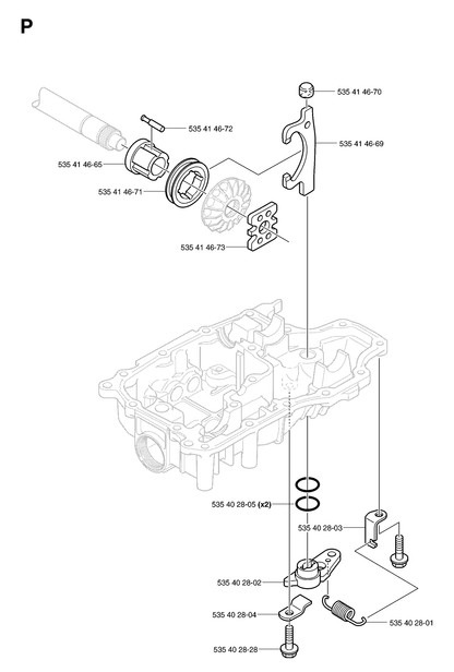 Husqvarna 535414672 onderdelentekening - positie 12