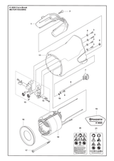 Husqvarna 582339402 onderdelentekening - positie 1