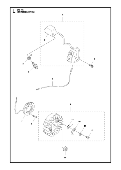 Husqvarna 503812901 onderdelentekening - positie 13