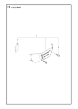 Husqvarna 537212401 onderdelentekening - positie 1