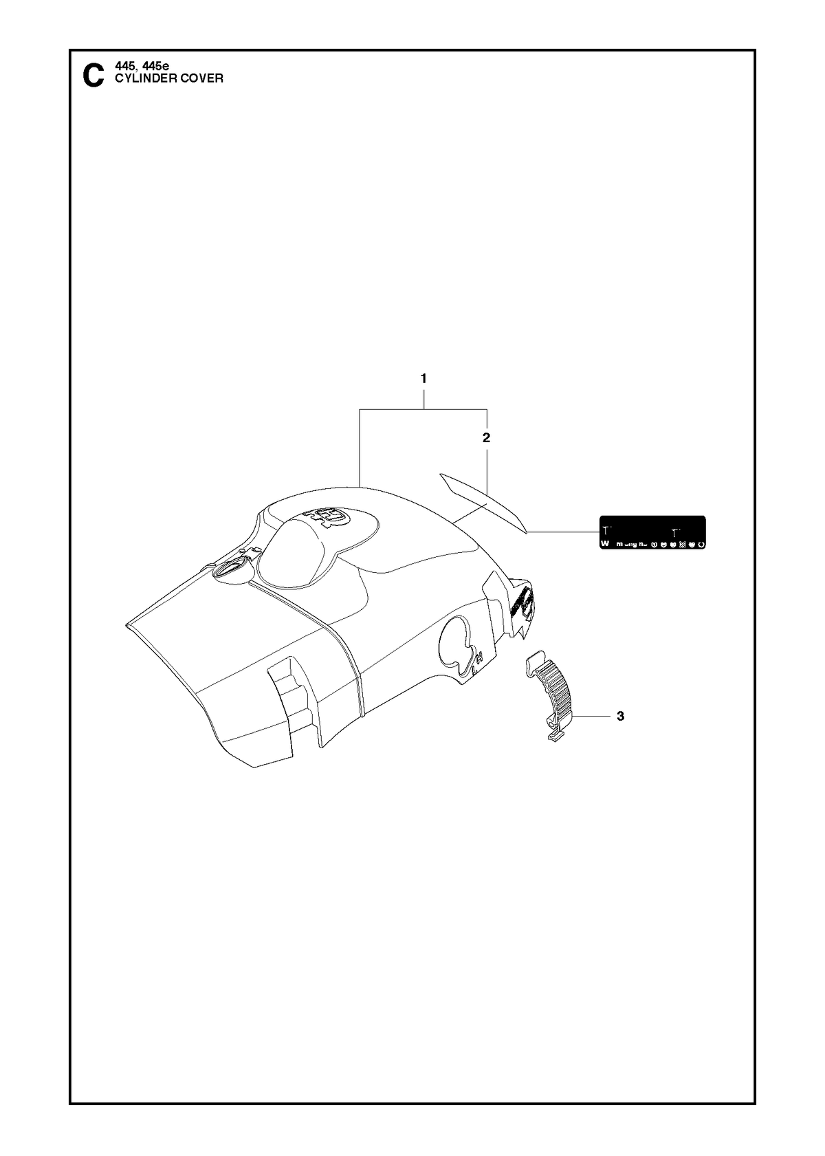 Husqvarna 544348303 onderdelentekening - positie 1
