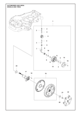 Husqvarna 599659302 onderdelentekening - positie 17