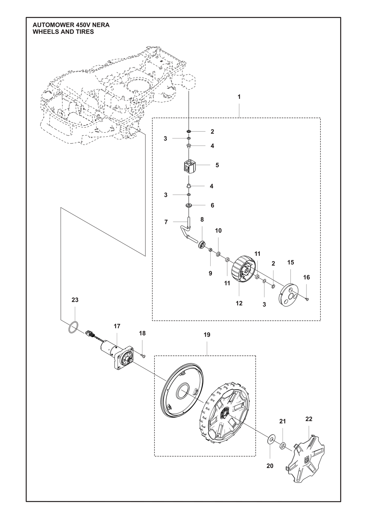 Husqvarna 599659302 onderdelentekening - positie 17