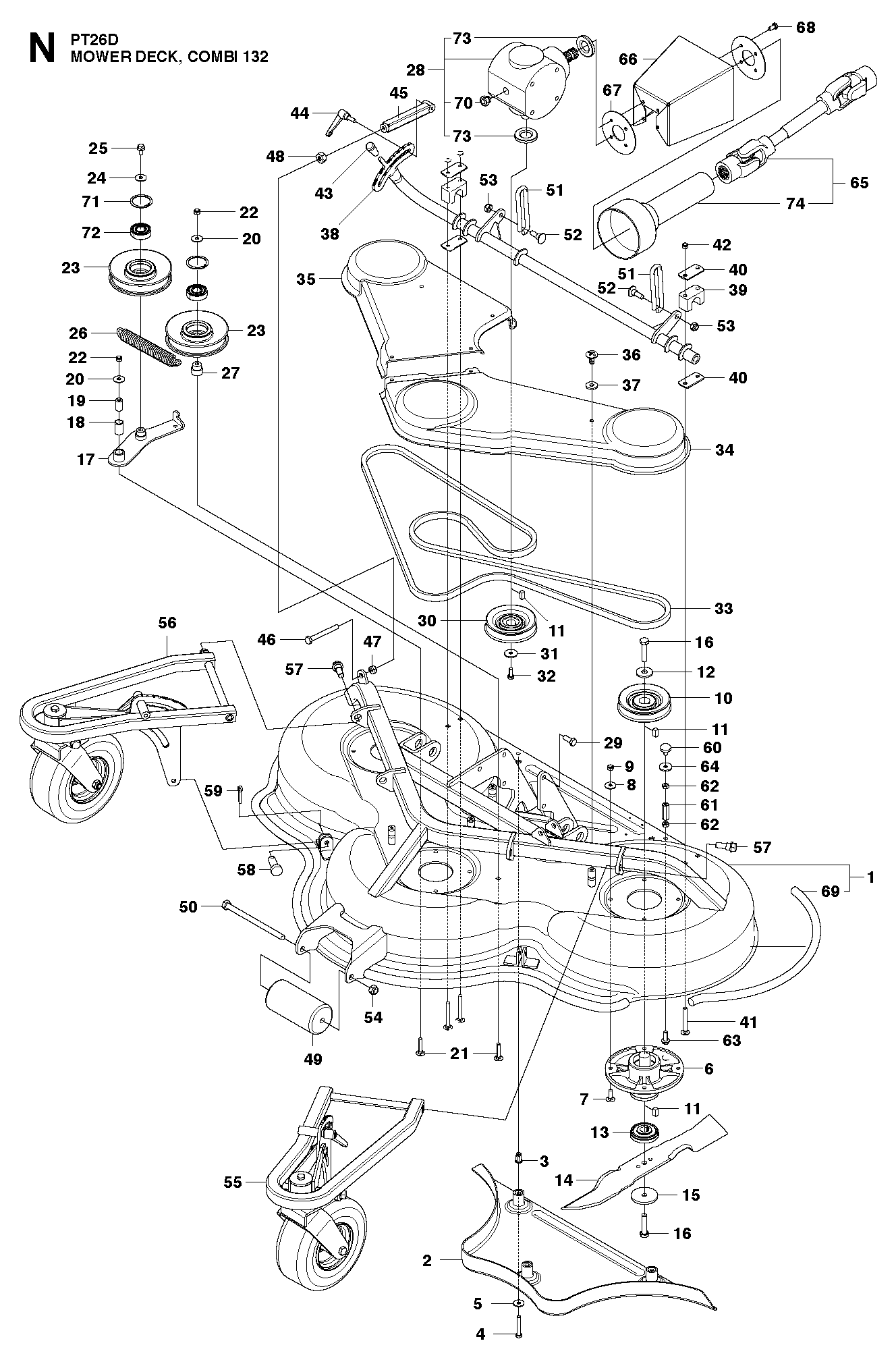Husqvarna 504877401 onderdelentekening - positie 30