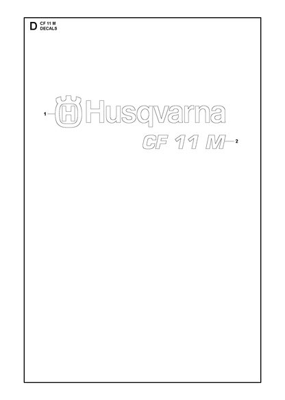 Husqvarna 501131401 onderdelentekening - positie 1