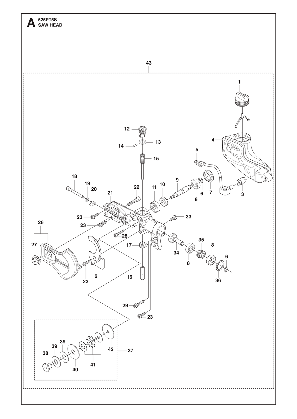 Husqvarna 575355501 onderdelentekening - positie 34