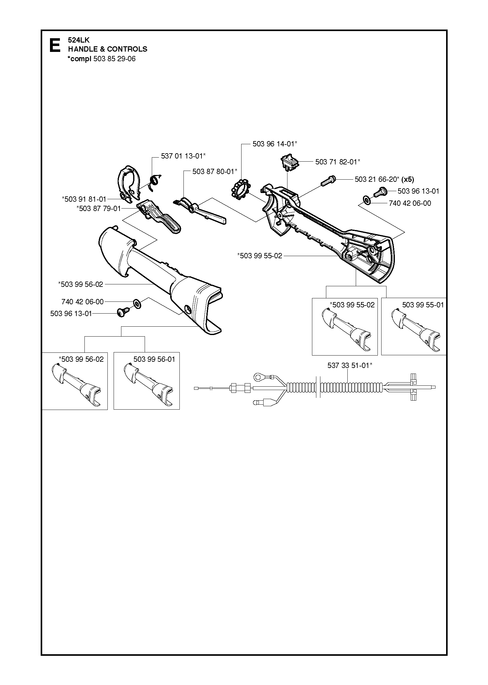 Husqvarna 503877901 onderdelentekening - positie 5