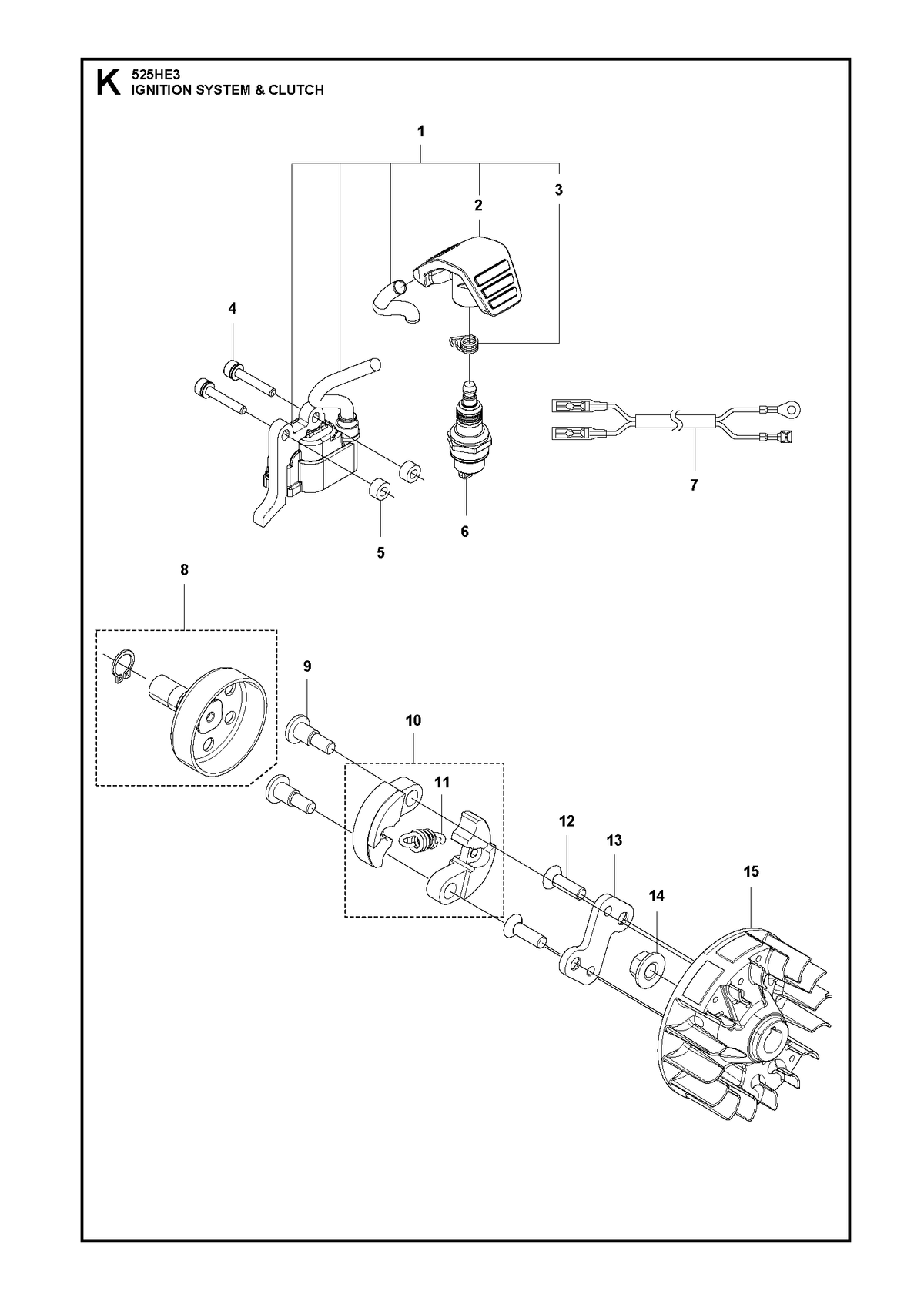 Husqvarna 586829701 onderdelentekening - positie 8
