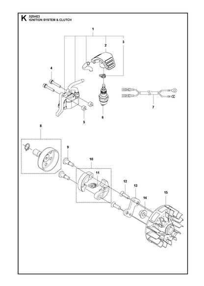 Husqvarna 586829701 onderdelentekening - positie 8