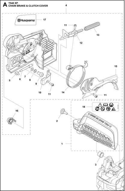 Husqvarna 505543102 onderdelentekening - positie 4