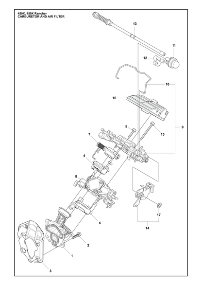 Husqvarna 510269222 onderdelentekening - positie 15