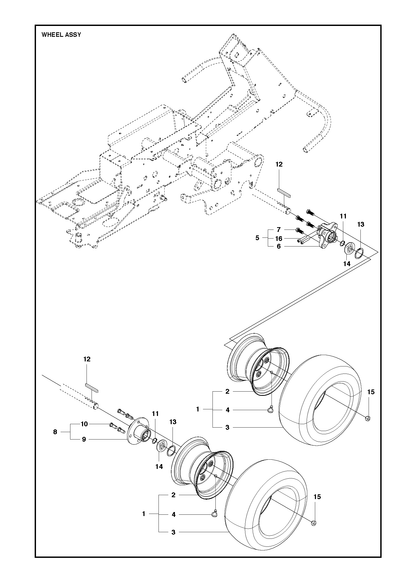 Husqvarna 504630001 onderdelentekening - positie 1