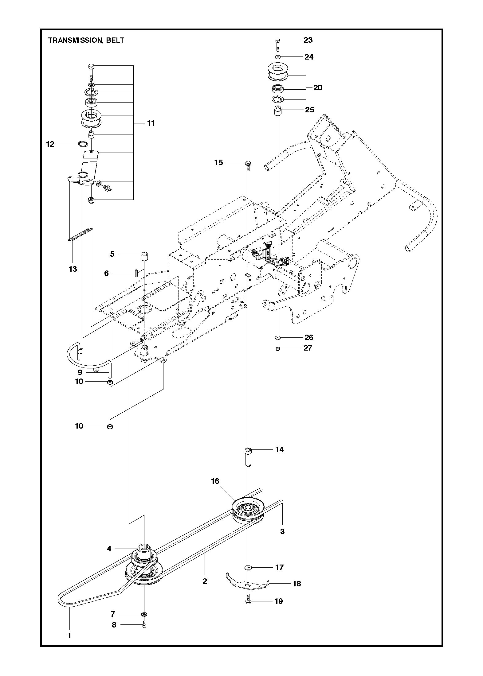 Husqvarna 505153901 onderdelentekening - positie 20