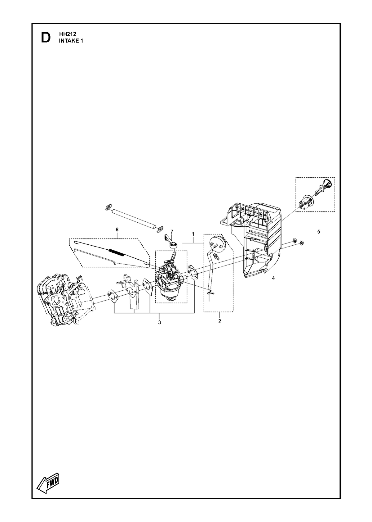 Husqvarna 599747501 onderdelentekening - positie 1