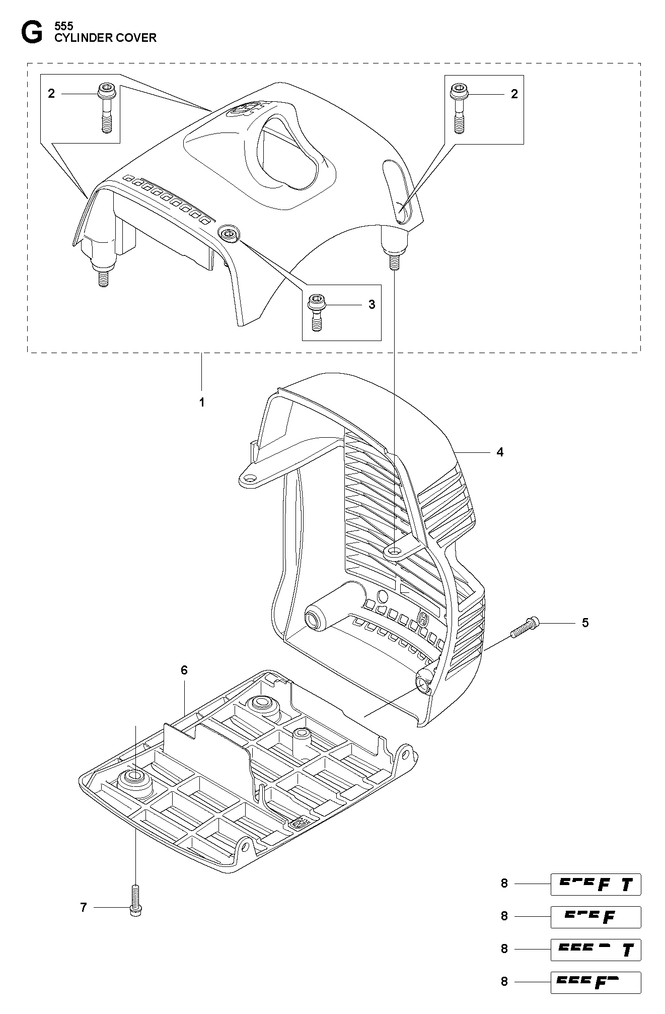 Husqvarna 505492601 onderdelentekening - positie 6