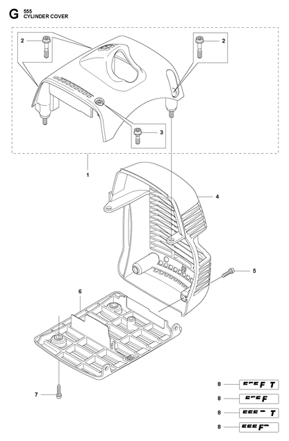 Husqvarna 505492601 onderdelentekening - positie 6
