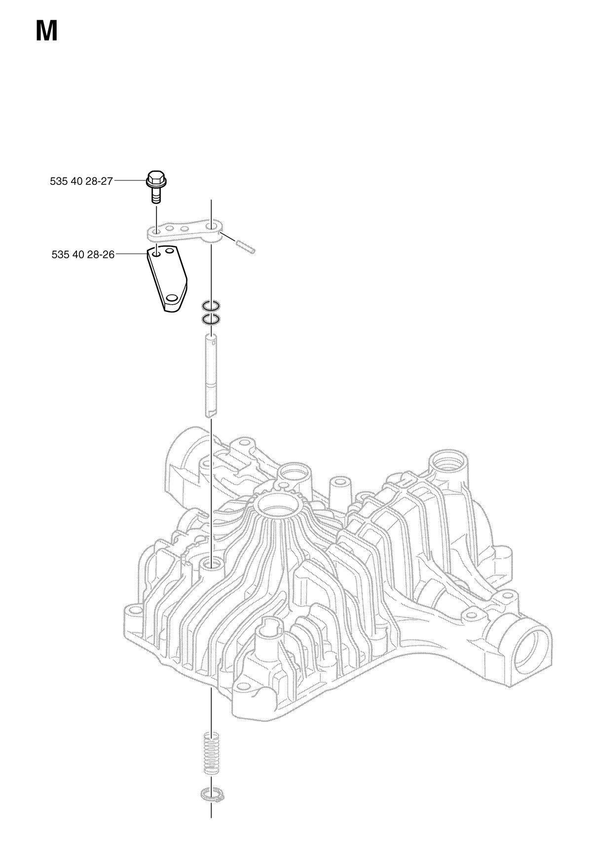 Husqvarna 535402826 onderdelentekening - positie 2