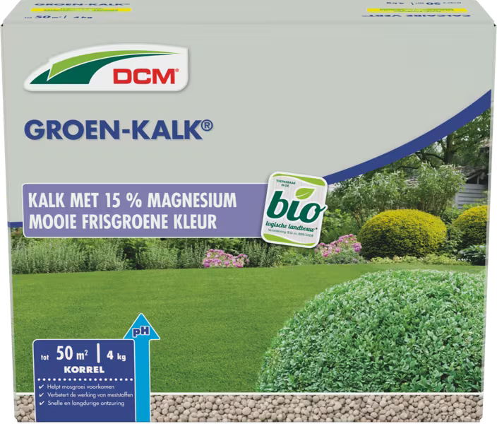 DCM Groen-Kalk Gekorrelde magnesiumkalk - 4 KG-keizers.nu