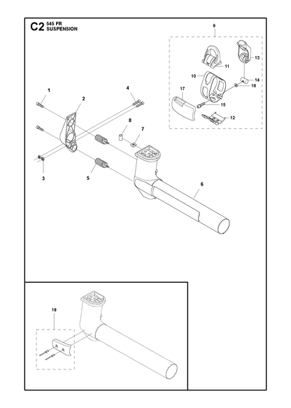 Husqvarna 577375702 onderdelentekening - positie 9