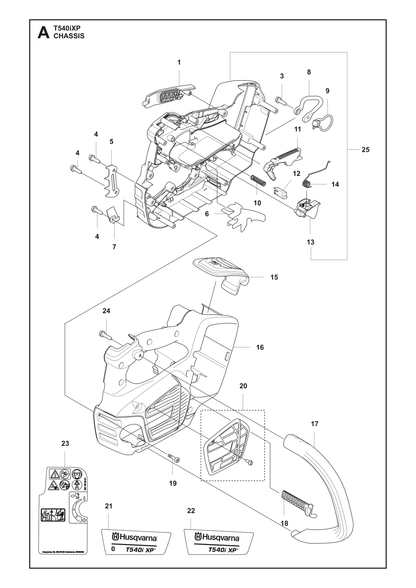 Husqvarna 593048402 onderdelentekening - positie 16