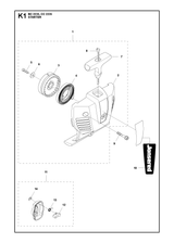 Husqvarna 503997701 onderdelentekening - positie 7