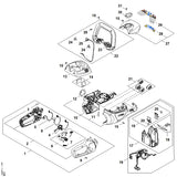 STIHL HA027901300 Bedieningshandgreep positie 1 technische tekening